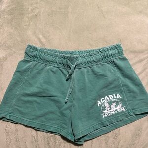 Comfort Colors Green Women's Athletic Shorts